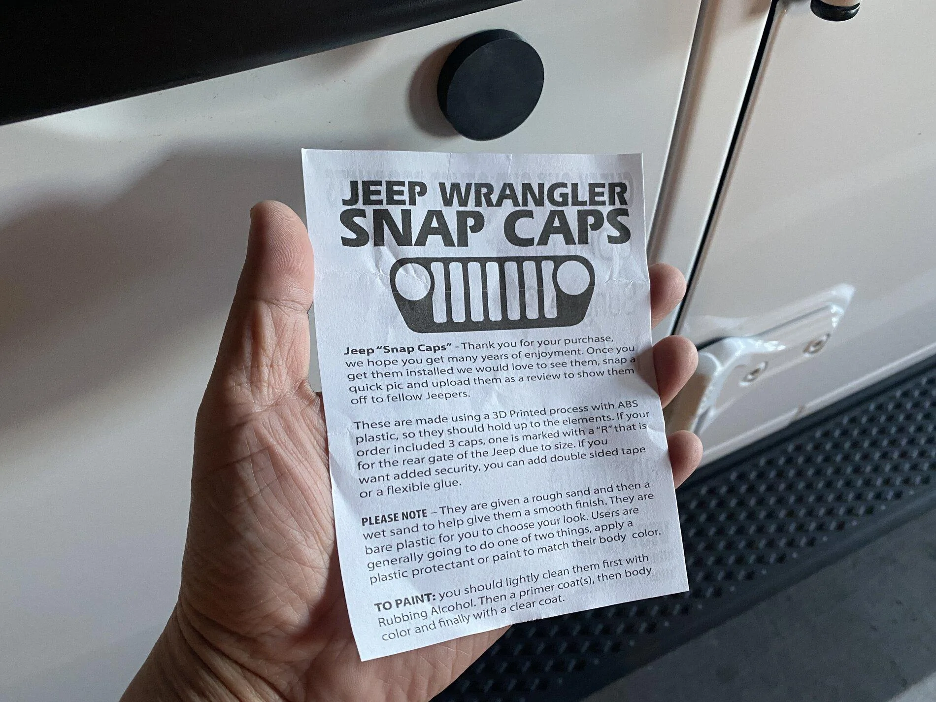 Jeep Gladiator Snap Caps keyhole cover IMG_8341