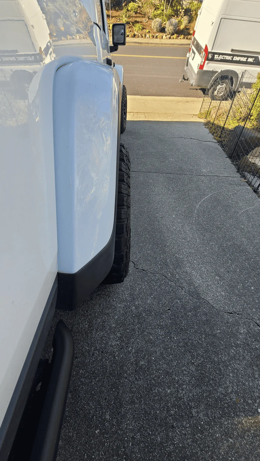 Jeep Gladiator Mudflaps that flare out at wheel wells, rather than... 1612550754295