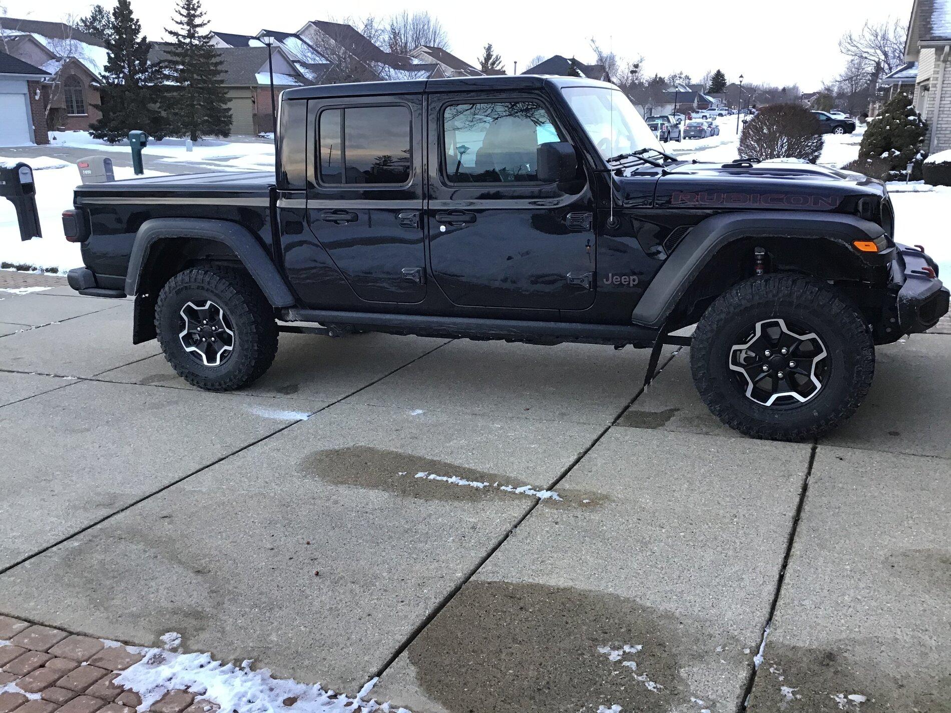 Jeep Gladiator I installed Front & Rear RokBlokz.com mud flaps on my 2021 Gladiator Rubicon I love them easy to take off with thumb screws when going off road E64DDBA7-9EC1-4296-9965-3FB1C211BEB5