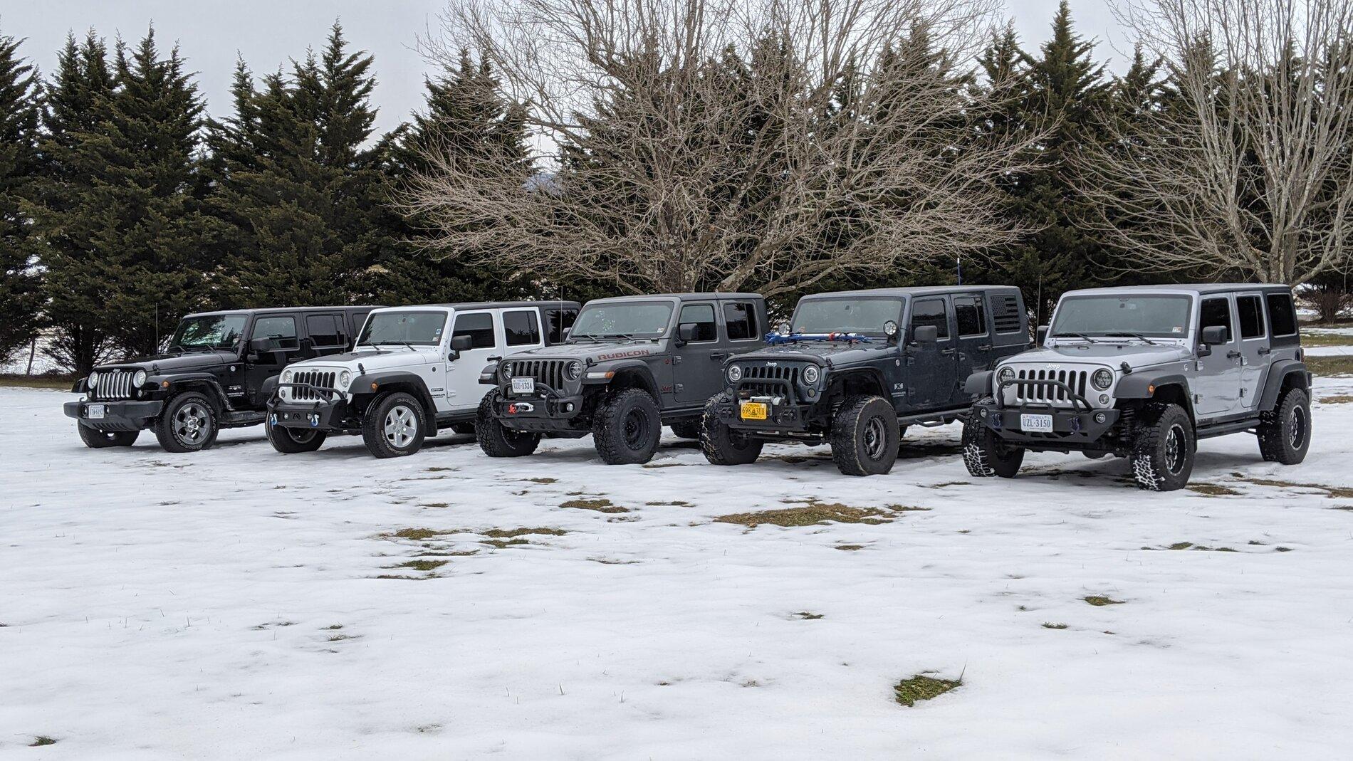 Jeep Gladiator Jeeps Parking Next To Jeeps PXL_20210206_192545152