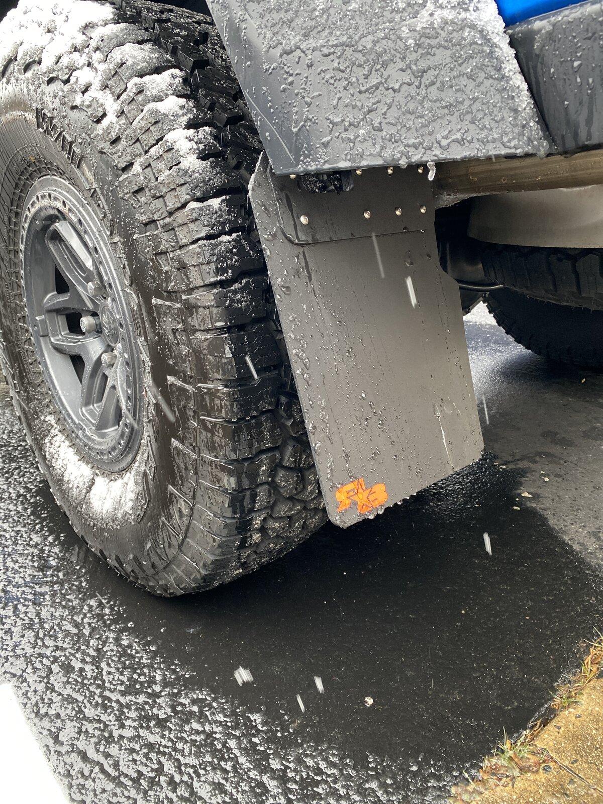 Jeep Gladiator I installed Front & Rear RokBlokz.com mud flaps on my 2021 Gladiator Rubicon I love them easy to take off with thumb screws when going off road 8E395532-589B-4C9A-BD81-AA7E2800C98C