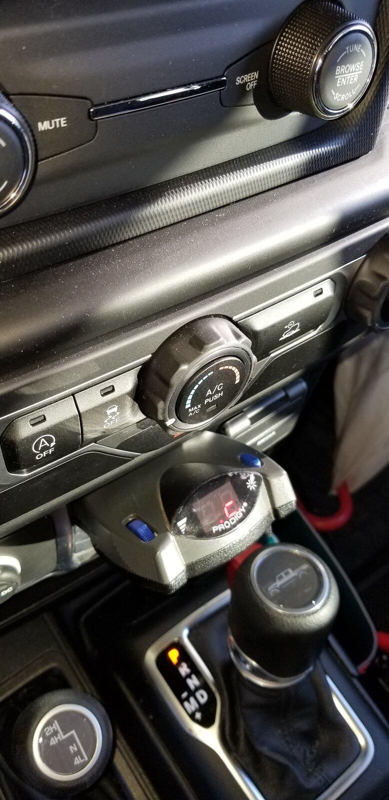 Jeep Gladiator Ideal area to mount aftermarket brake controller- show me yours 20210207_151619