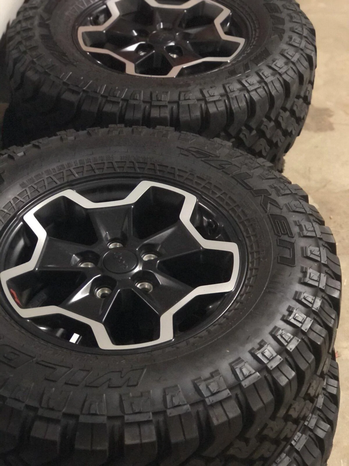 Jeep Gladiator Upgraded Rubi Wheels on 285/70/17 Falken Wildpeak M/T (4 plus steel spare) 3A879E2D-BA62-4D03-835B-E040AC45A0B1