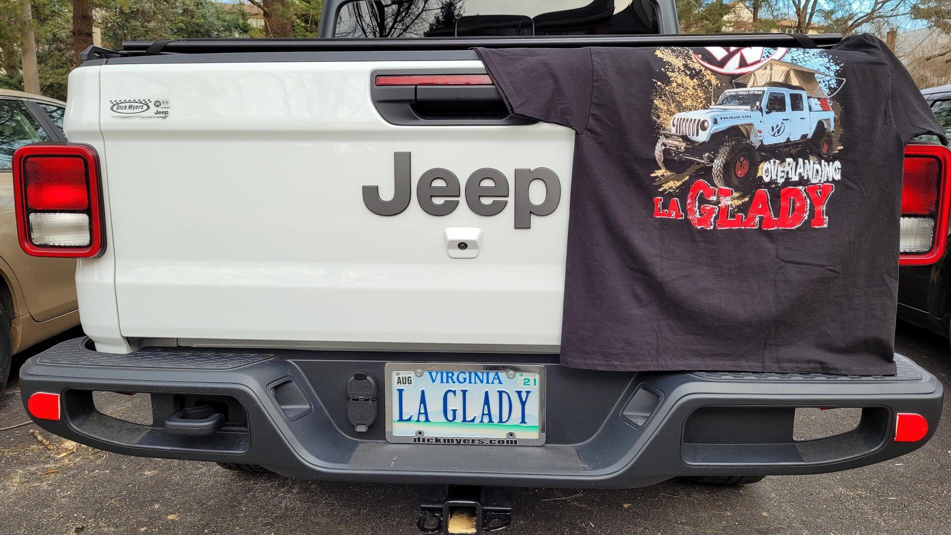 Jeep Gladiator Let's See Your Personalized Plates 20210206_082859