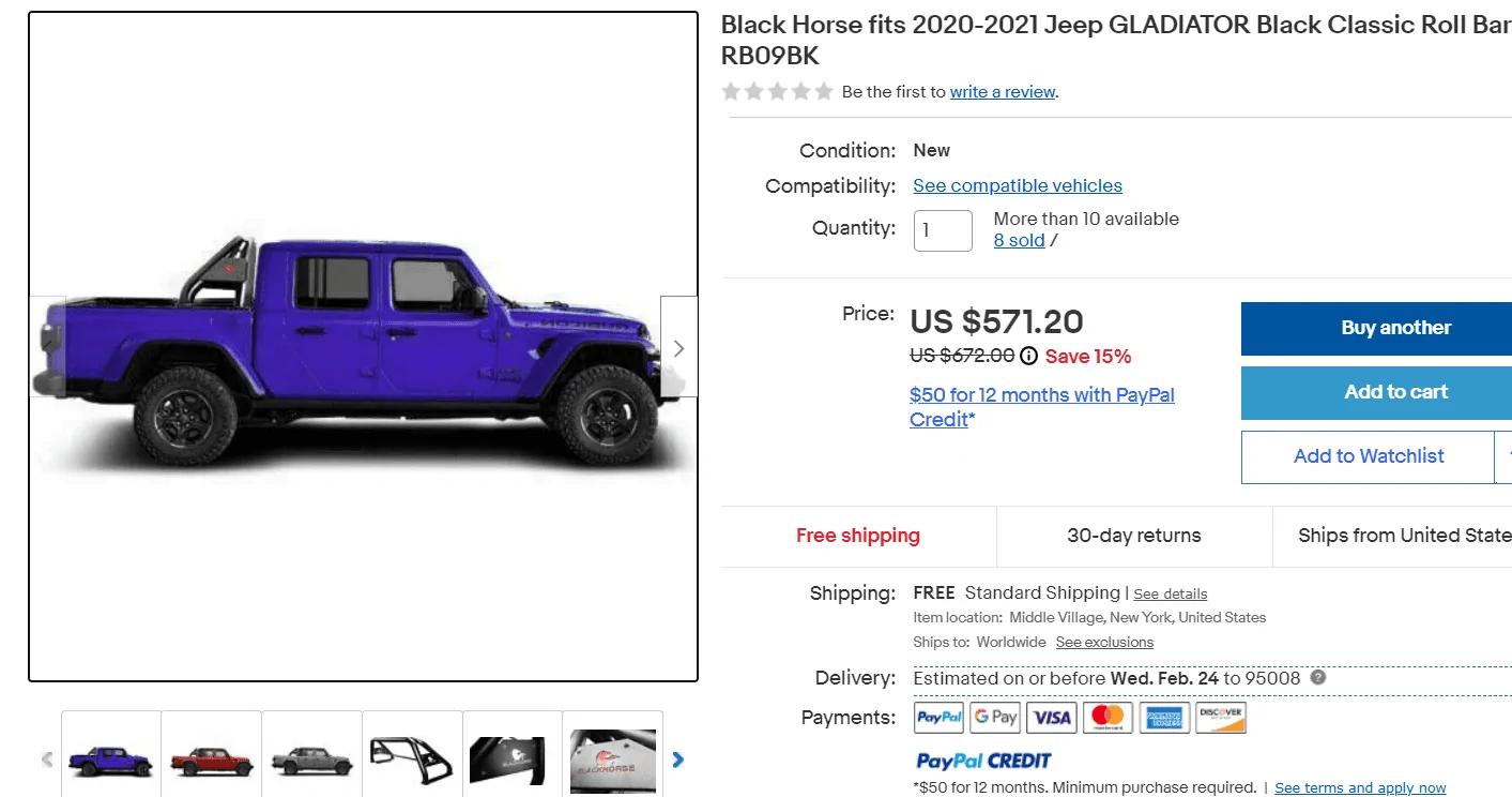 Jeep Gladiator Be Cautious When Purchasing Black Horse Off Road Products Capture2