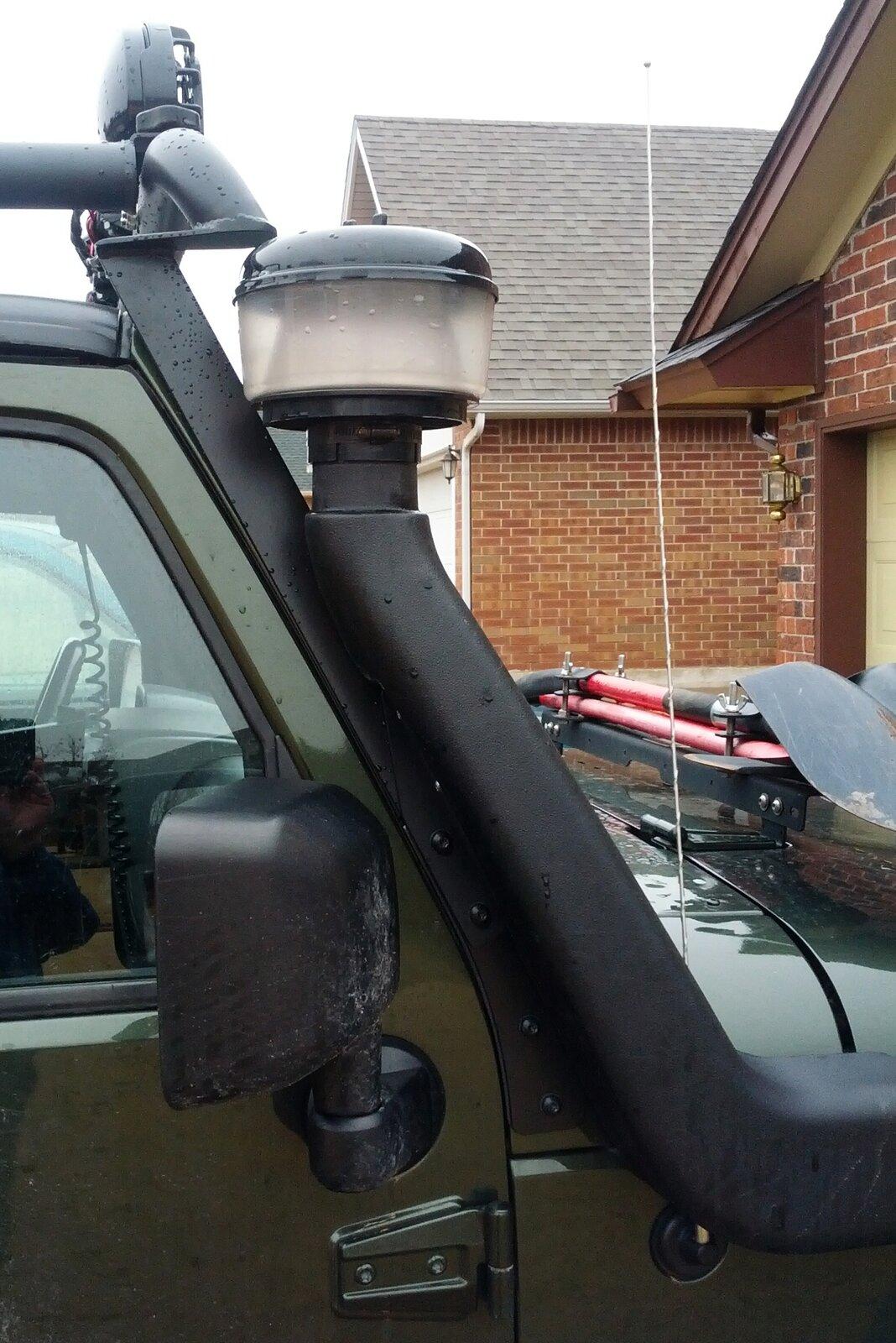 Jeep Gladiator Snorkels MBRP Rack Extension Install, Dec 12, 35736, Final Install