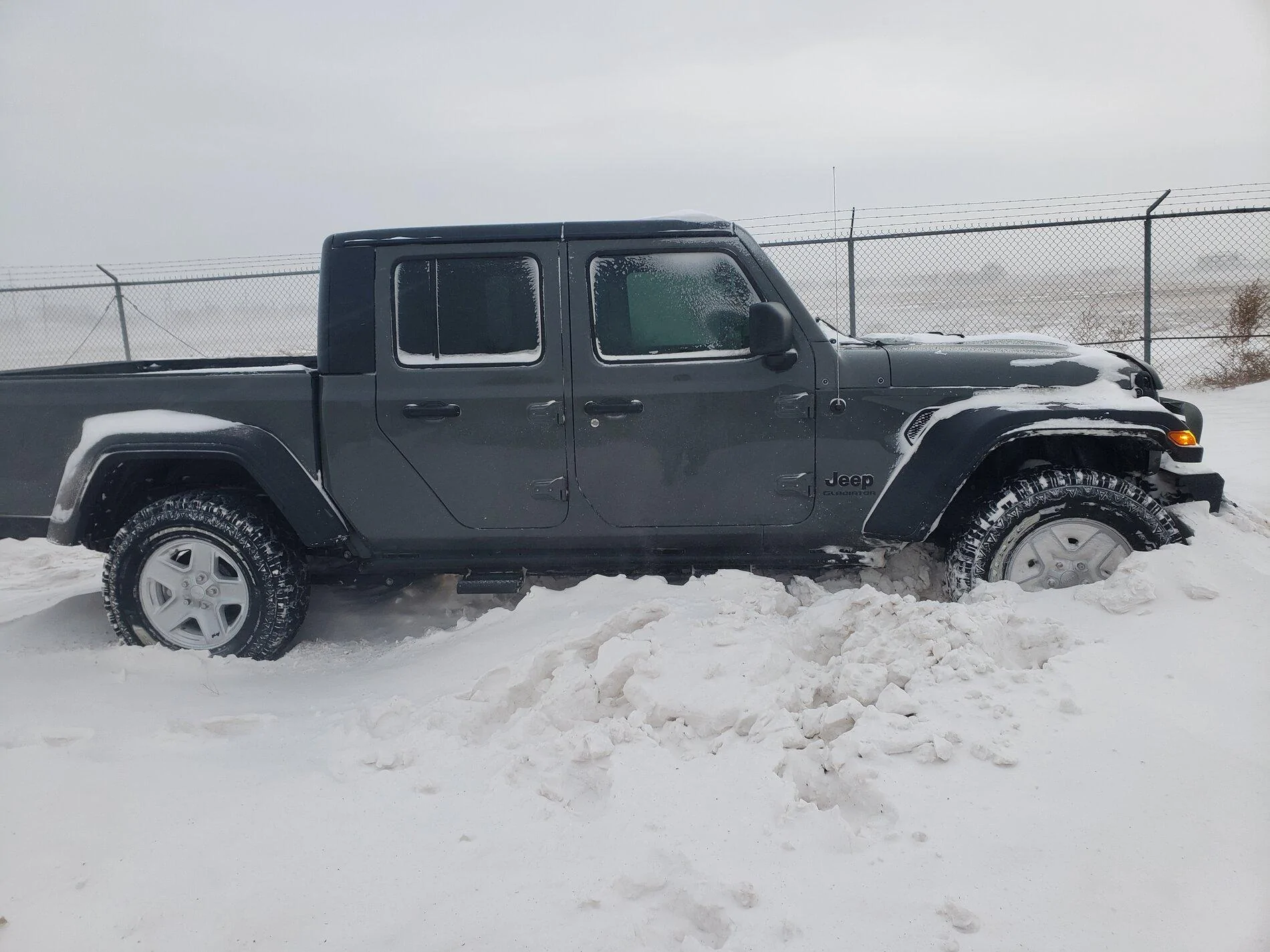 Jeep Gladiator Well...it's not a snowmobile 20210214_072143