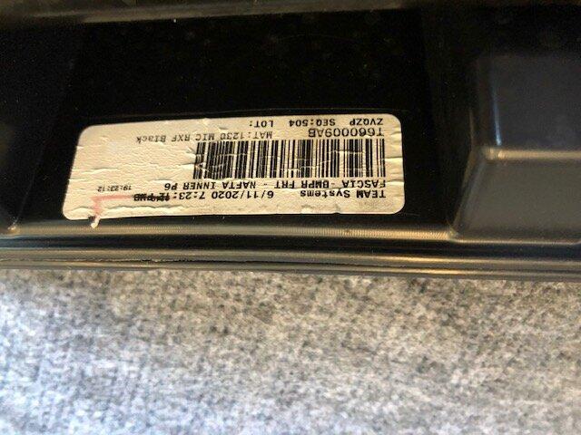 Jeep Gladiator Mojave Plastic Bumper Bumper part number