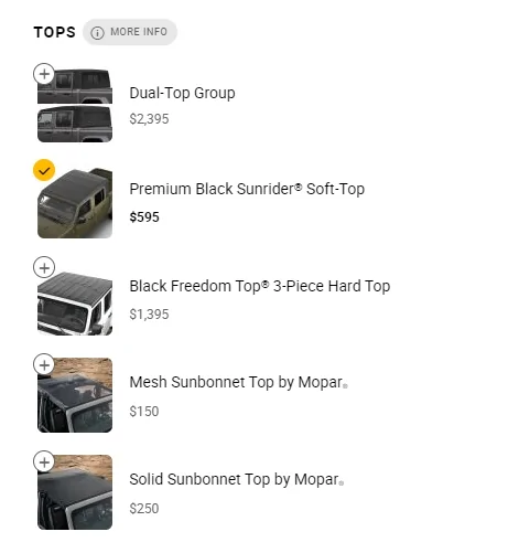 Jeep Gladiator Tinkering with online builds... few questions qu20KFF