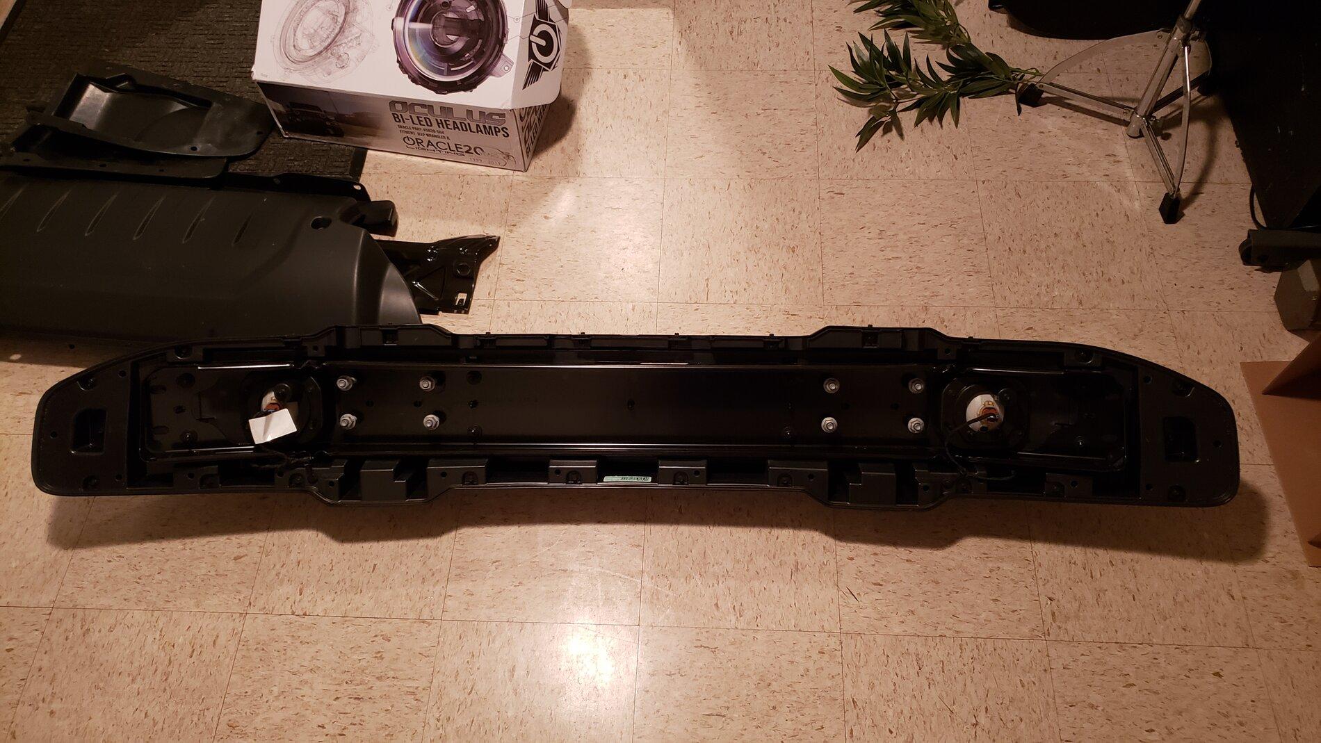 Jeep Gladiator WTS OEM Plastic Overland Front Bumper (with silver inserts) $150 20210215_214935