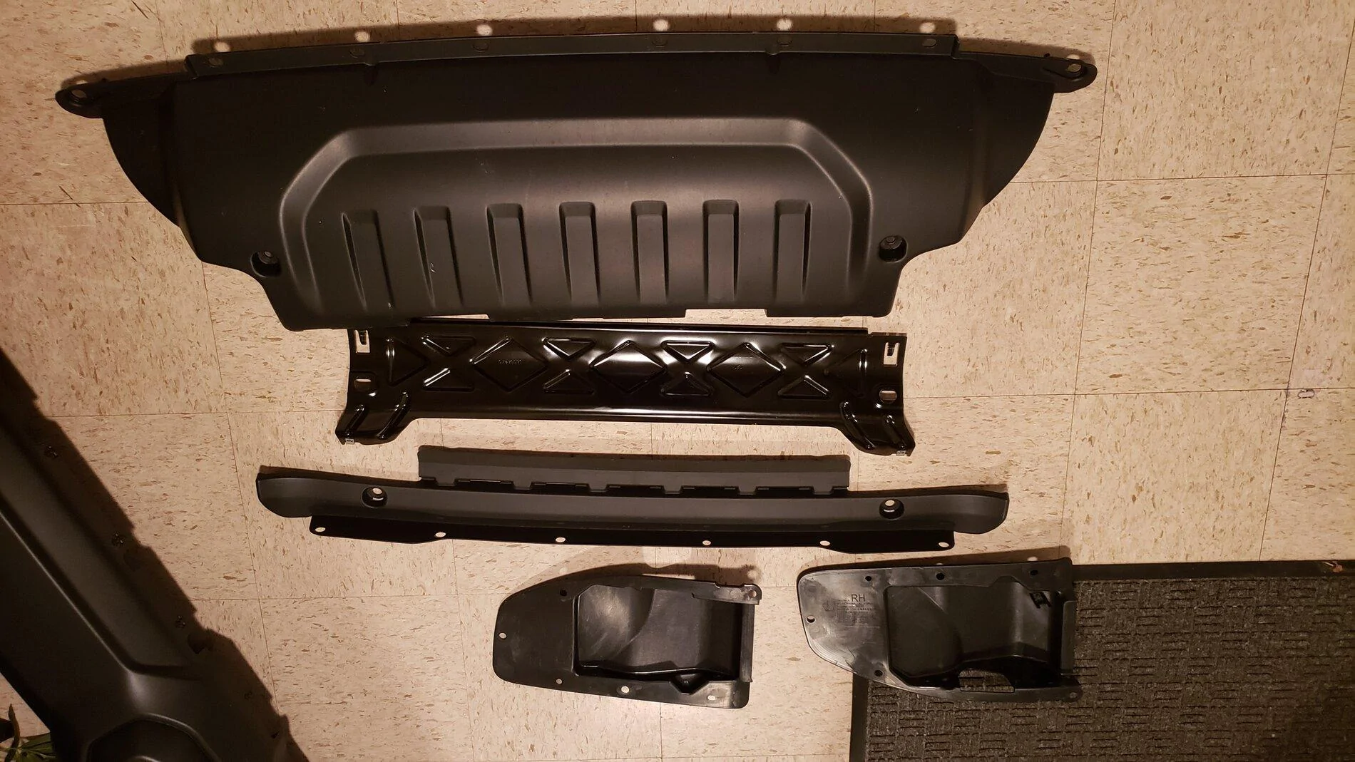 Jeep Gladiator WTS OEM Plastic Overland Front Bumper (with silver inserts) $150 20210215_215910
