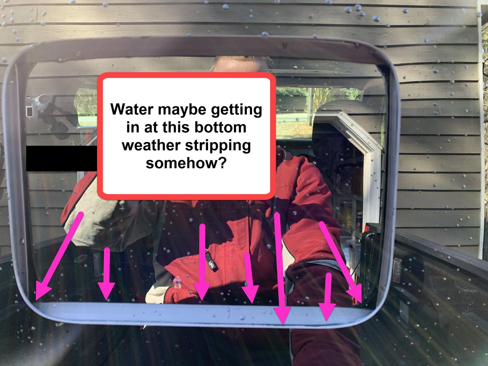 Jeep Gladiator Normal or Not? Water In Sliding Back Window Track . . . 02