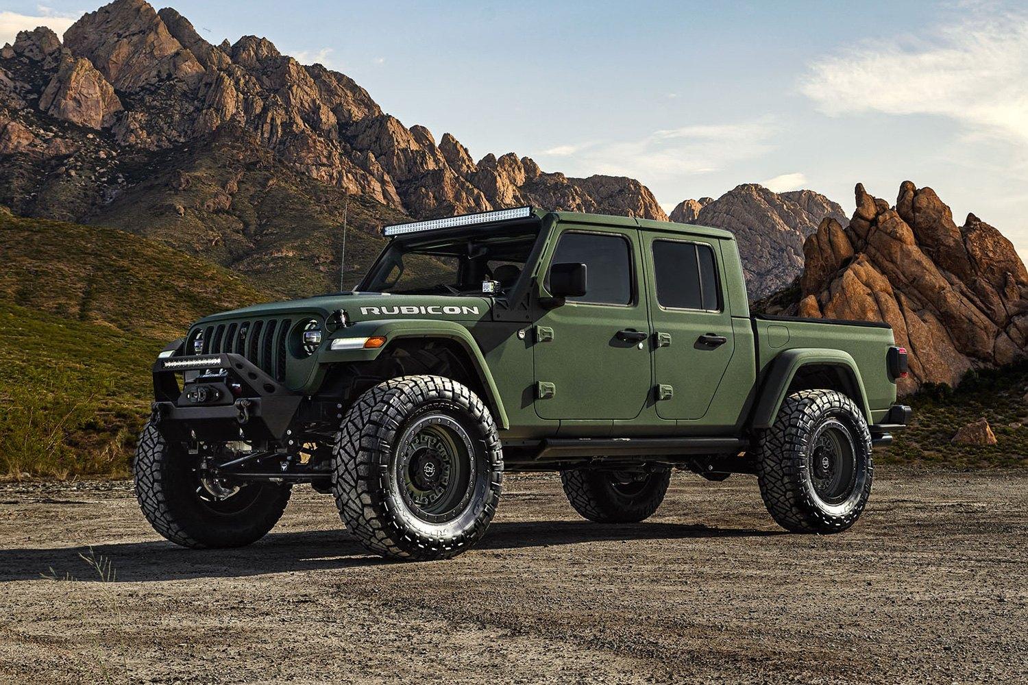 Jeep Gladiator SARGE GREEN Gladiator club black-rhino-abrams-olive-drab-green-matte-black-lip-jeep-gladiator (1)
