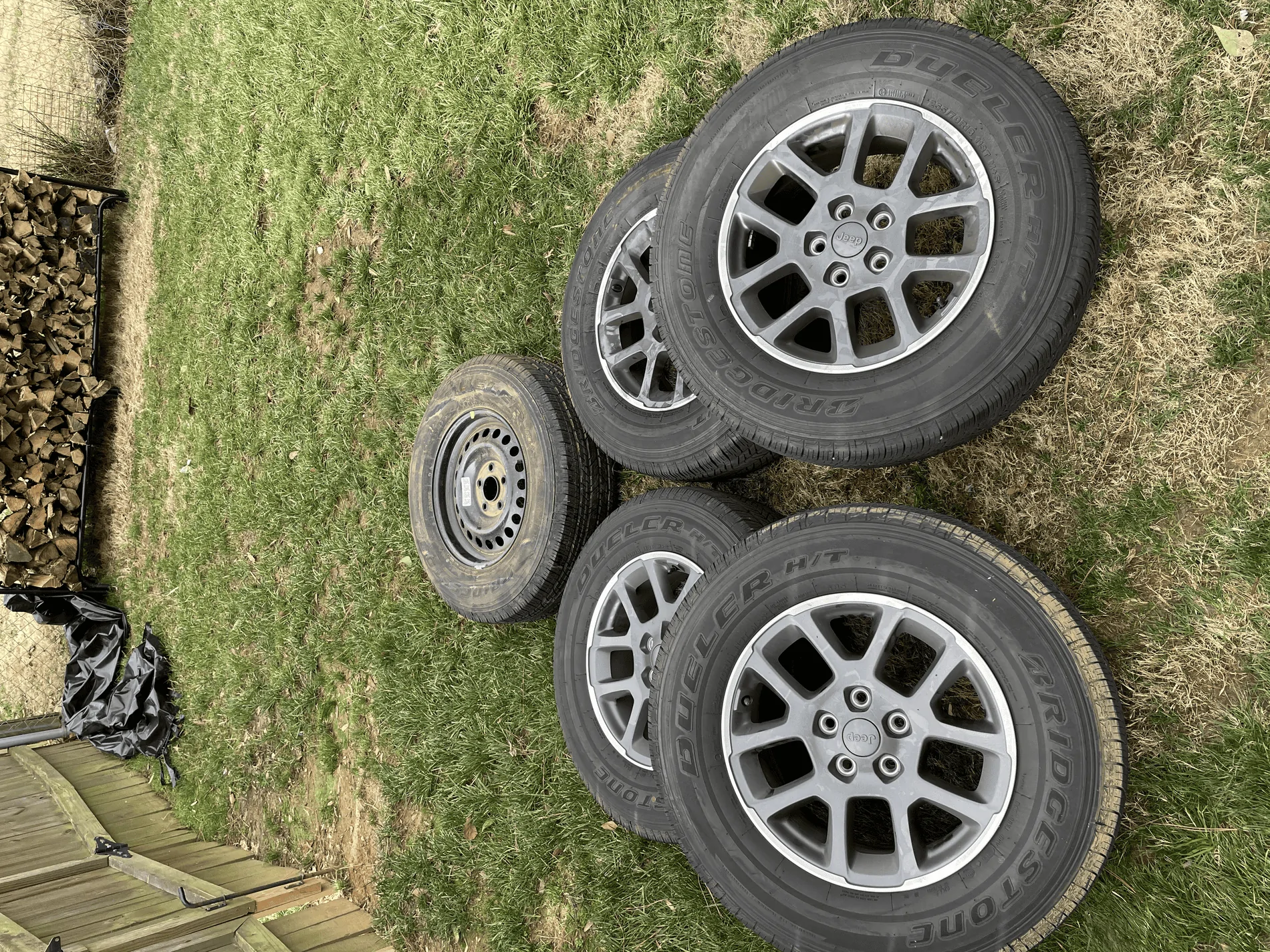 Jeep Gladiator 4 Overland wheels/tires + spare tempImagejGm2Sq