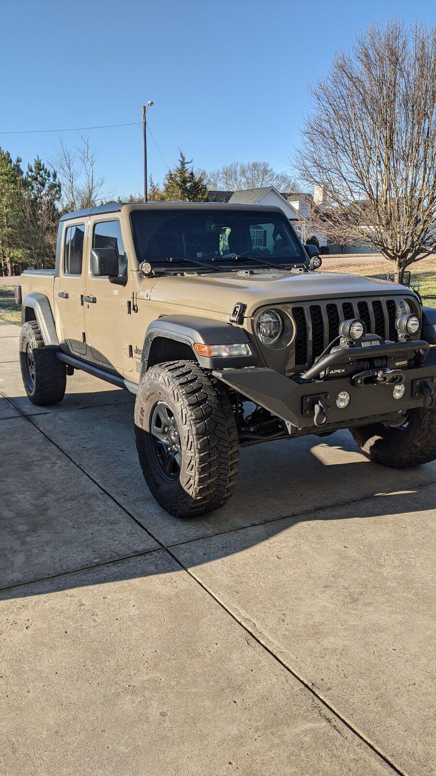 Jeep Gladiator 37’s on gas — moving to 38’s on diesel - Opinions? PXL_20210220_134205586