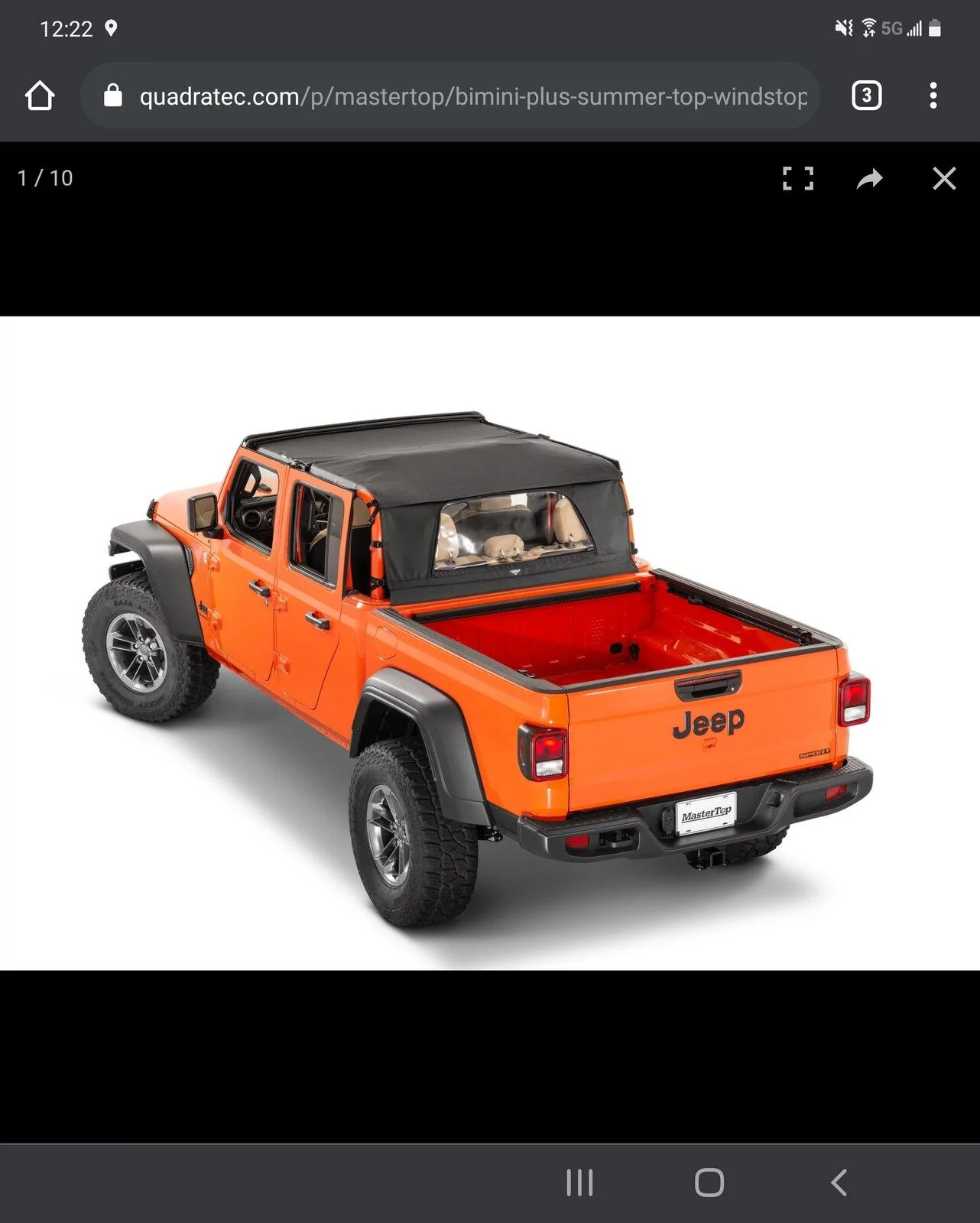 Jeep Gladiator Anyone have MasterTop summer top plus wind blocker? Screenshot_20210222-122231_Chrom