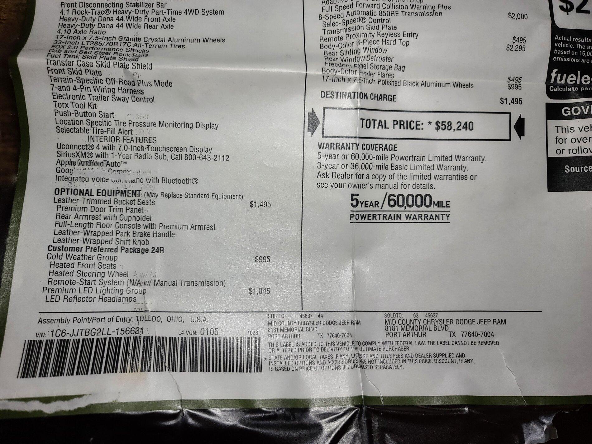 Jeep Gladiator 2020 Jeep Gladiator Rubicon Loaded e2