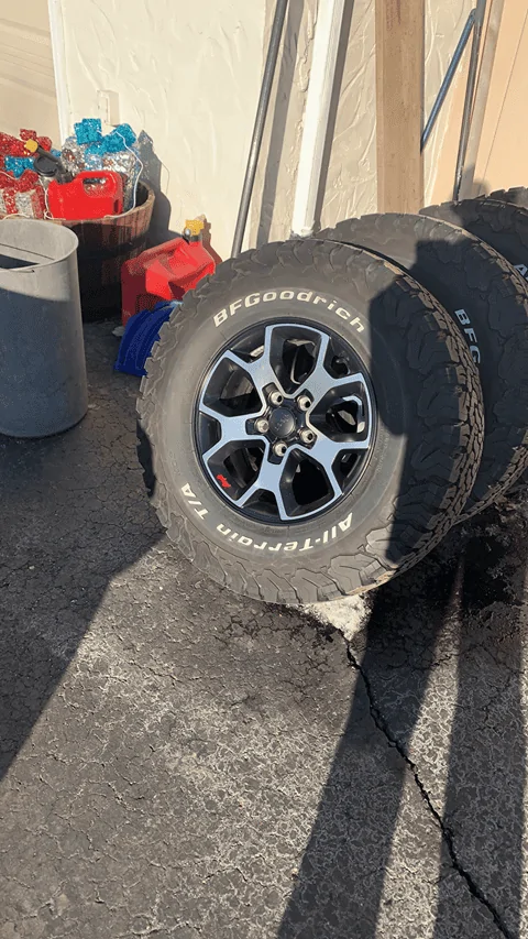 Jeep Gladiator 2020 Rubicon rims and tires 5x $1,300 & 4x stock rims Free E06C7051-674F-4CA9-84C1-2AED92F7A2B7