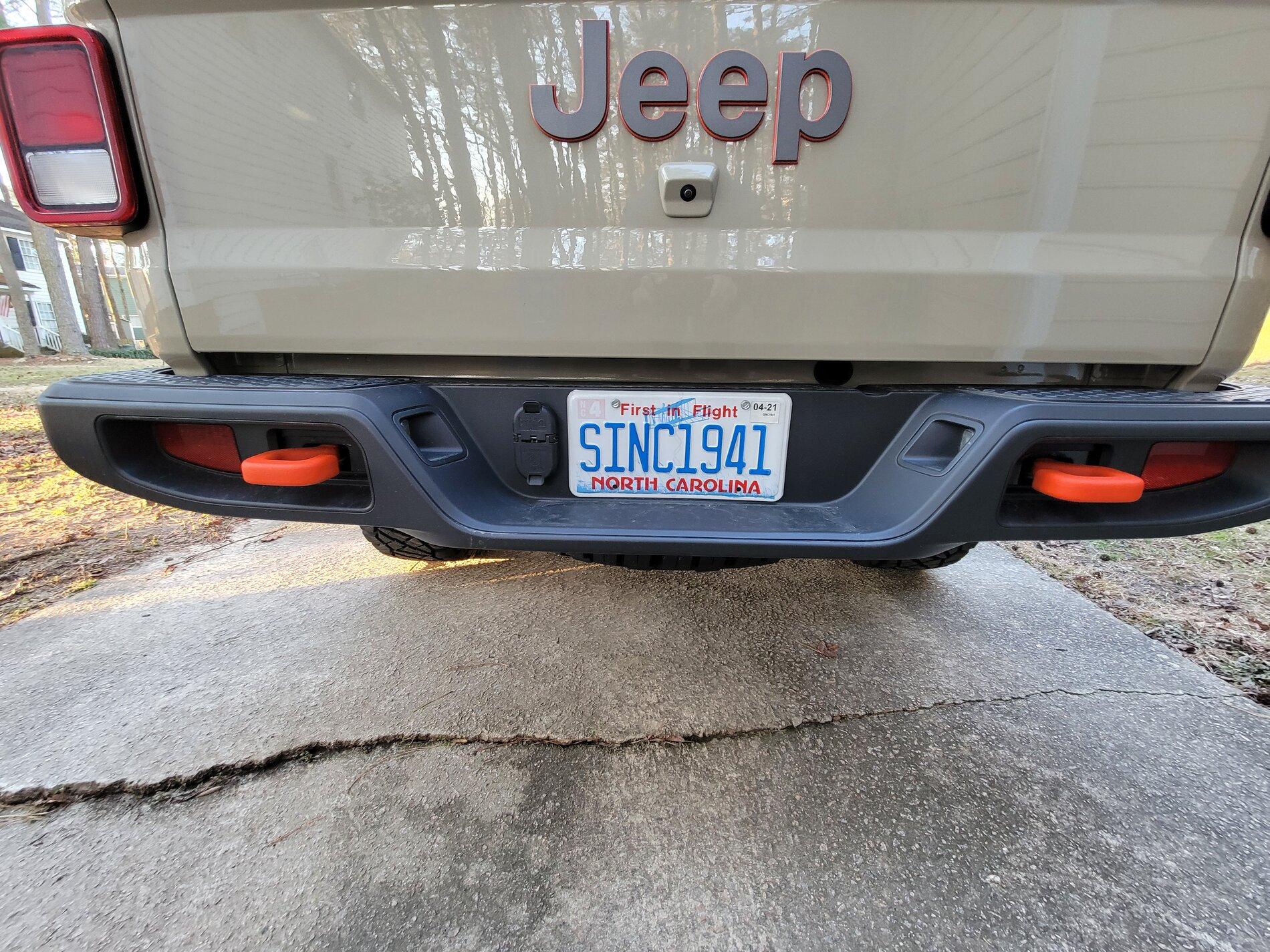 Jeep Gladiator Let's See Your Personalized Plates 20210225_072957