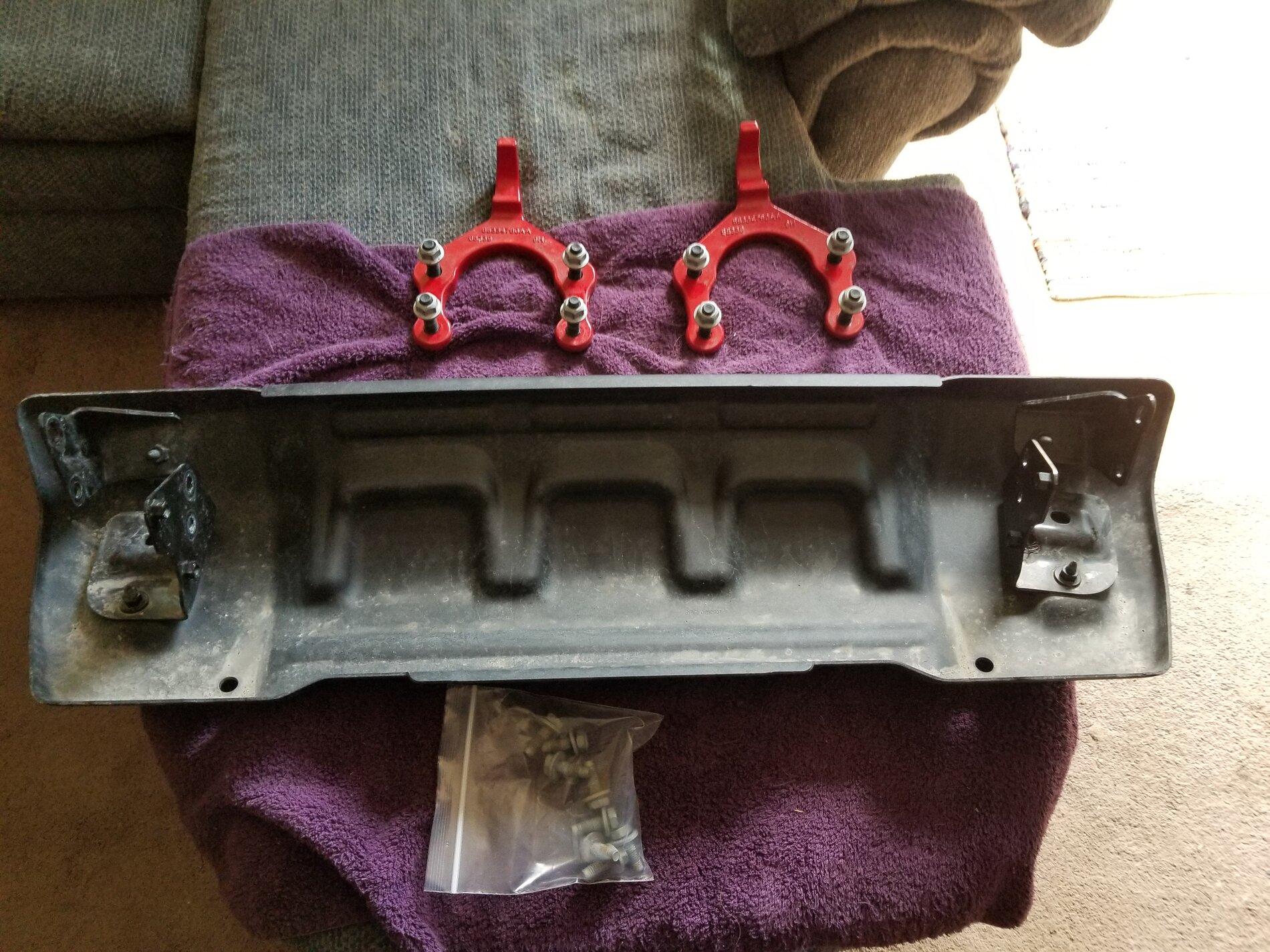 Jeep Gladiator Installing Stock Rubicon Skid Plate on Sport 20210227_120746