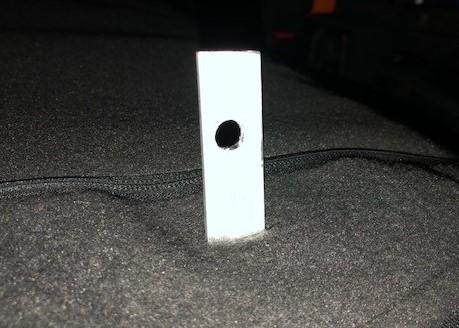 Jeep Gladiator Locking Storage under the rear seats with base plastic divider. Less than $20 bracket in seat