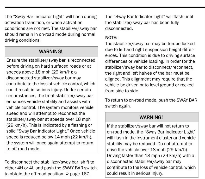 Jeep Gladiator Why won’t my electric sway bar disconnect 0661C0D2-A486-40DA-831C-0672C0FCB088