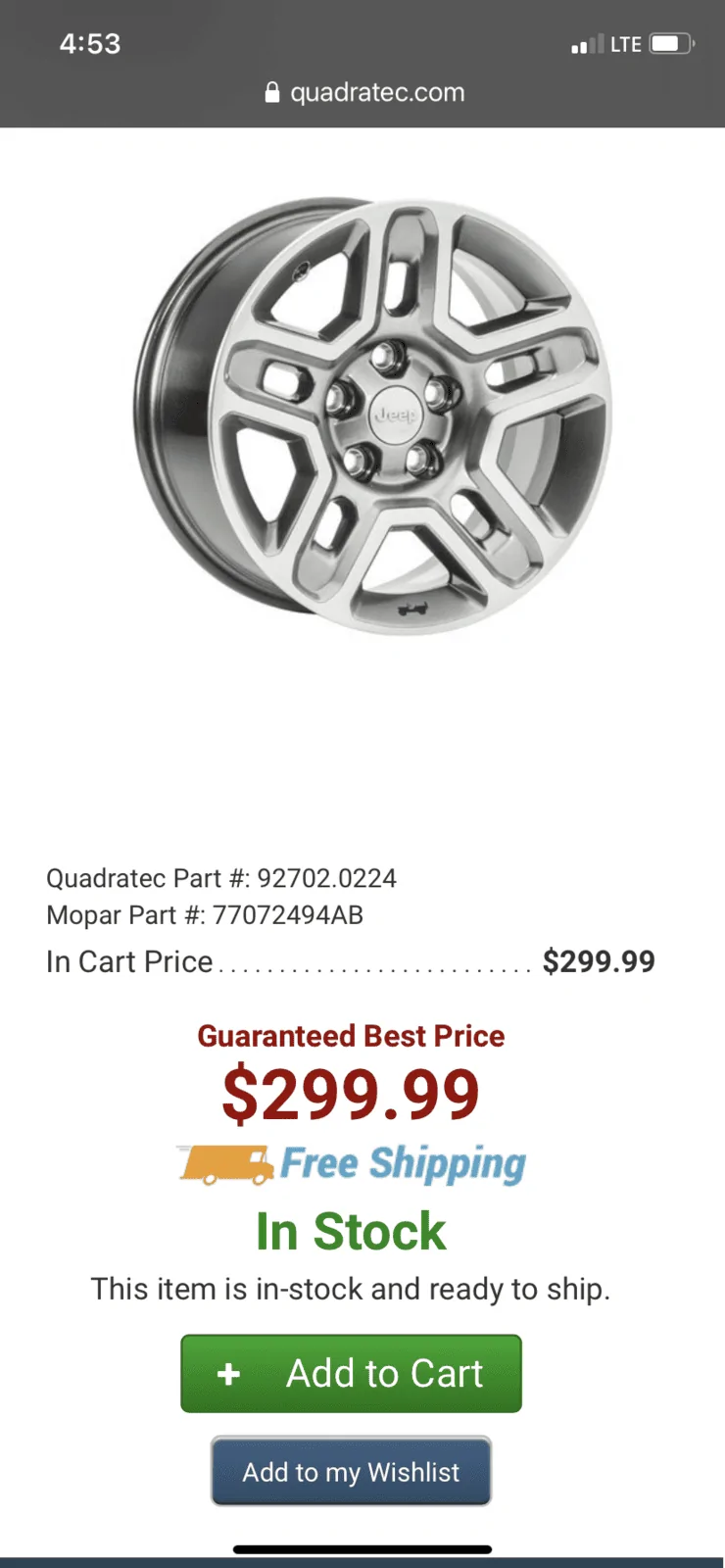 Jeep Gladiator Mopar off-road wheels for sale or trade 88C554B6-9605-4B9A-9EF2-4692DEDD4F1A