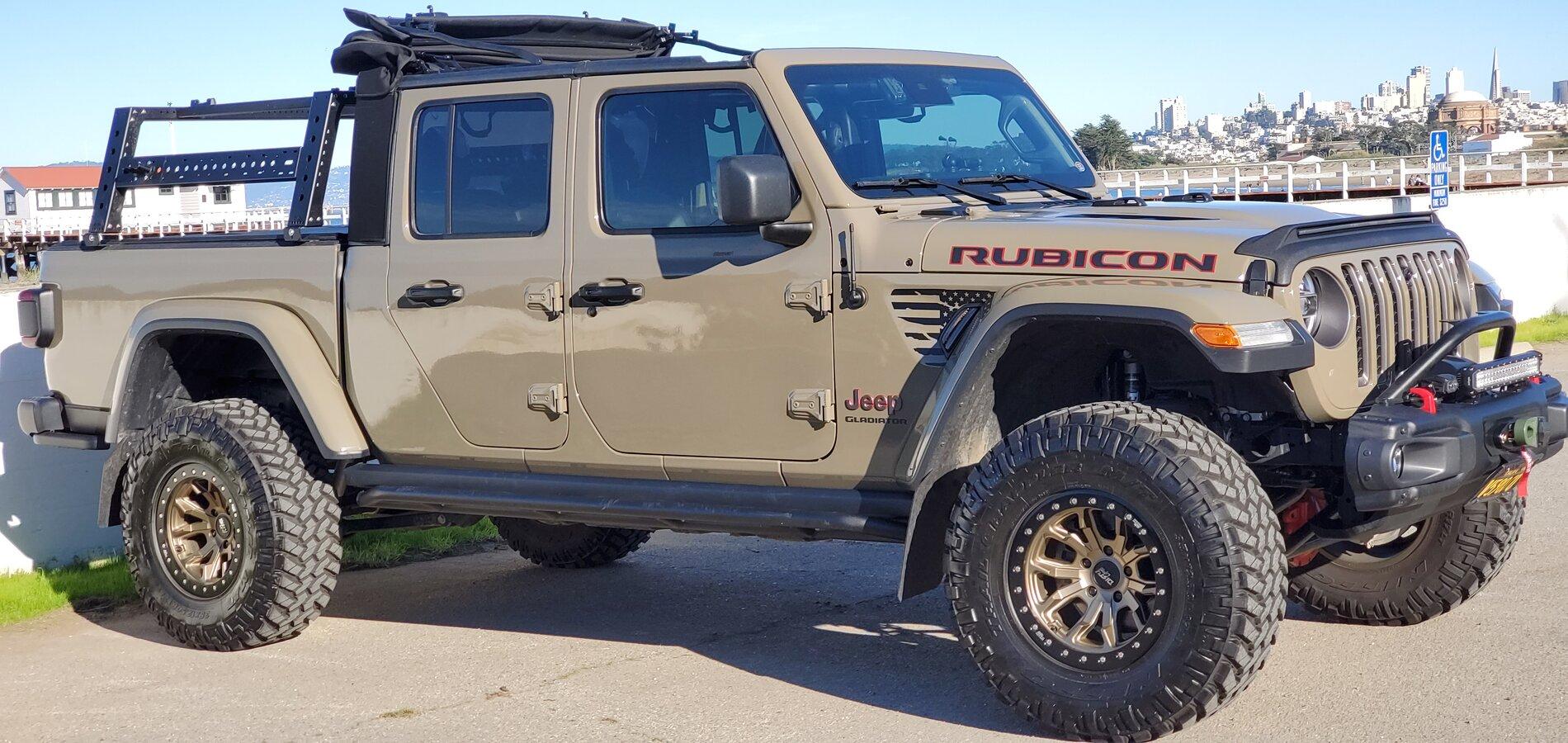 Jeep Gladiator Soft Top with Bed Rack- pics? 20210222_154603