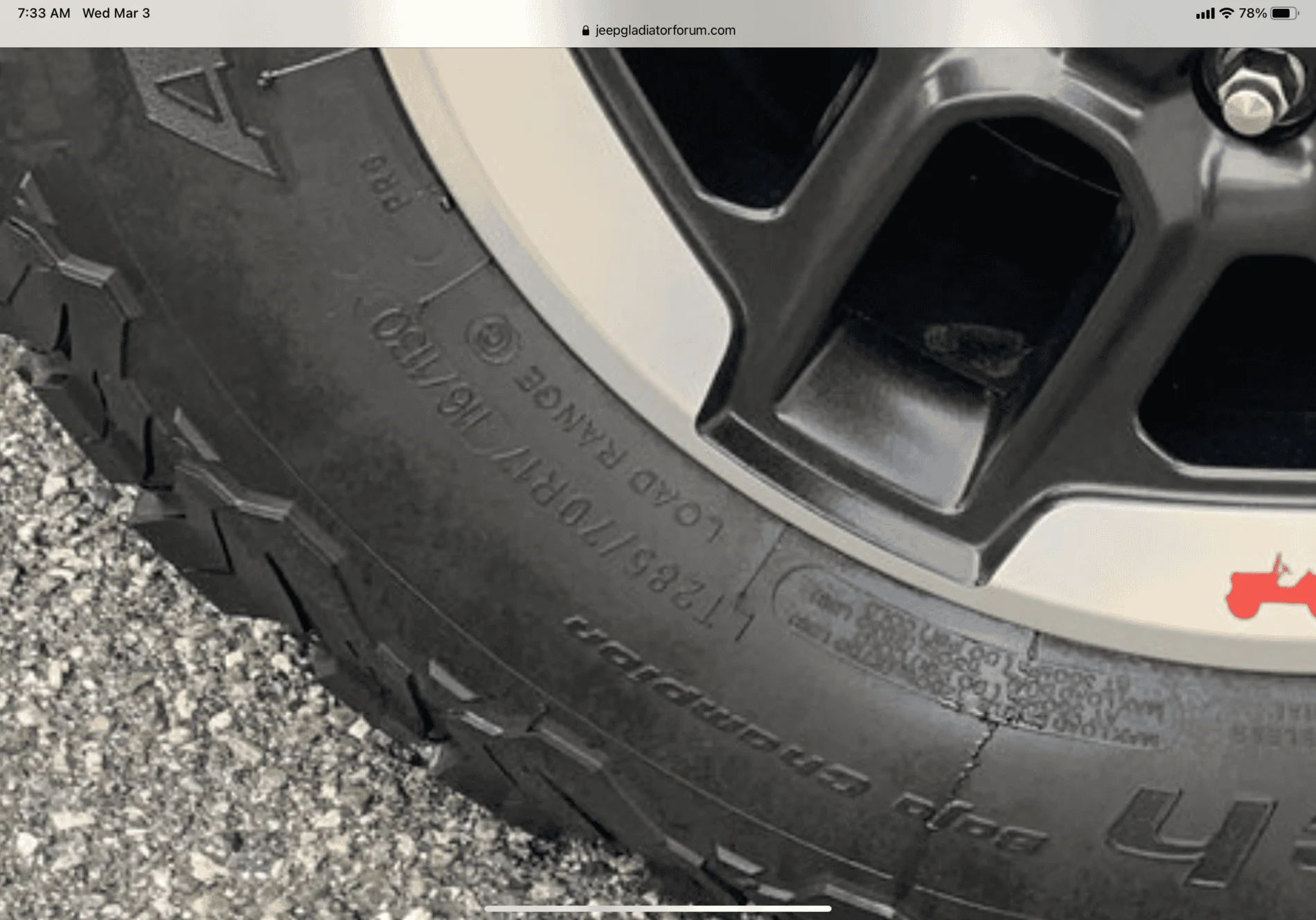 Jeep Gladiator 4  rubicon wheels and tires $900(price drop) 2932E7F4-5837-45A4-A8C1-7E41CDD2DEE6