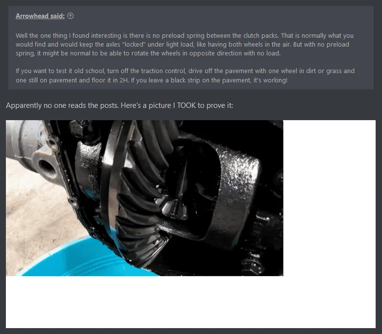 Jeep Gladiator Track-Lok and Selec-Trac 545454