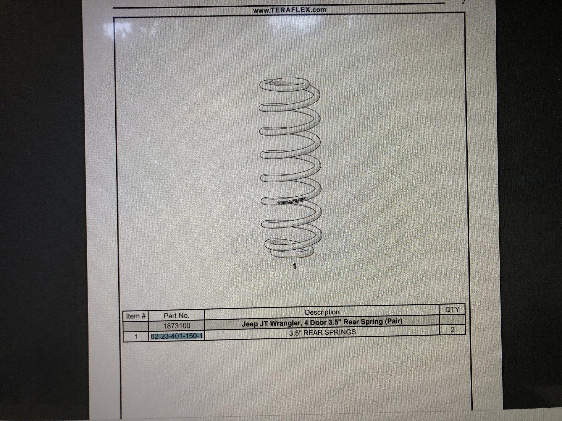 Jeep Gladiator EVO MFG AND TERAFLEX COIL SPRINGS EAAA53FF-8C7D-491D-9A7F-F3E2964B59A3
