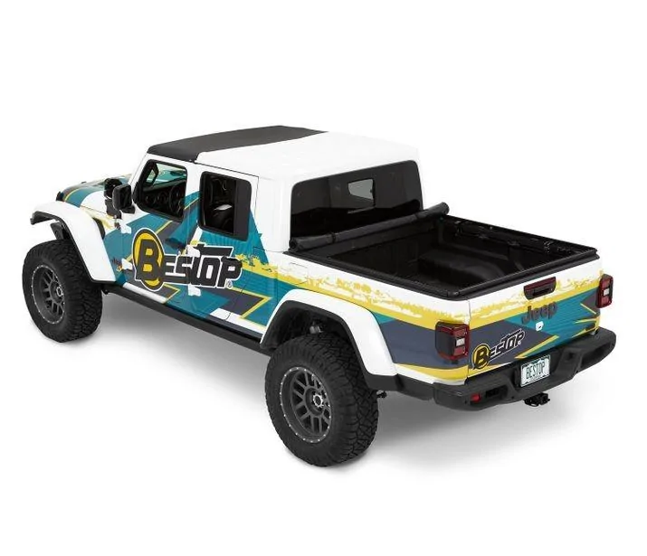 Jeep Gladiator Bestop teaser concept: folding soft cover / shell / topper for Gladiator bed 2D0753D4-4757-4A1D-857F-921D37548939