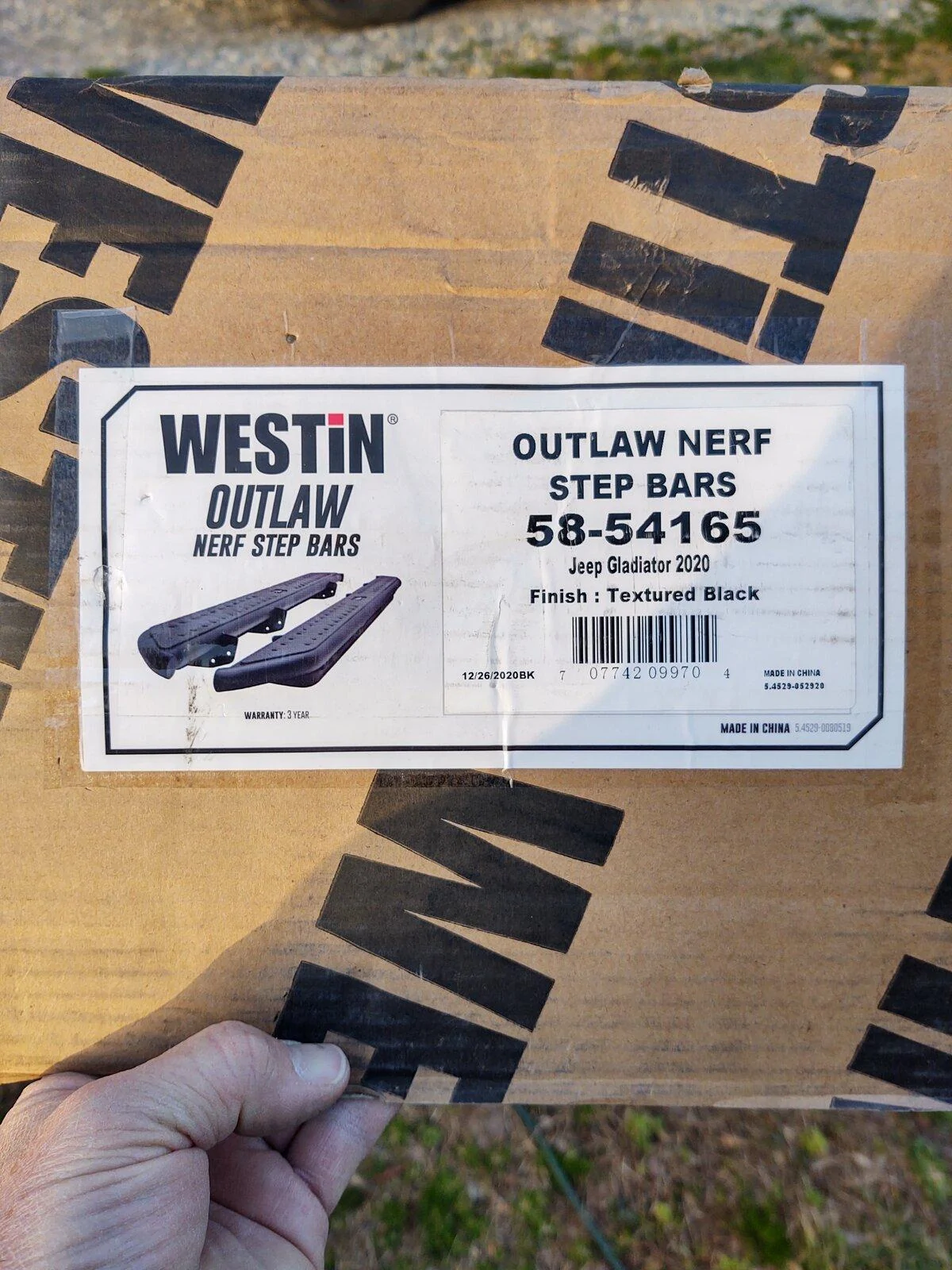 Jeep Gladiator Westin Outlaw Nerf Bars IMG_20210304_174059272_HDR