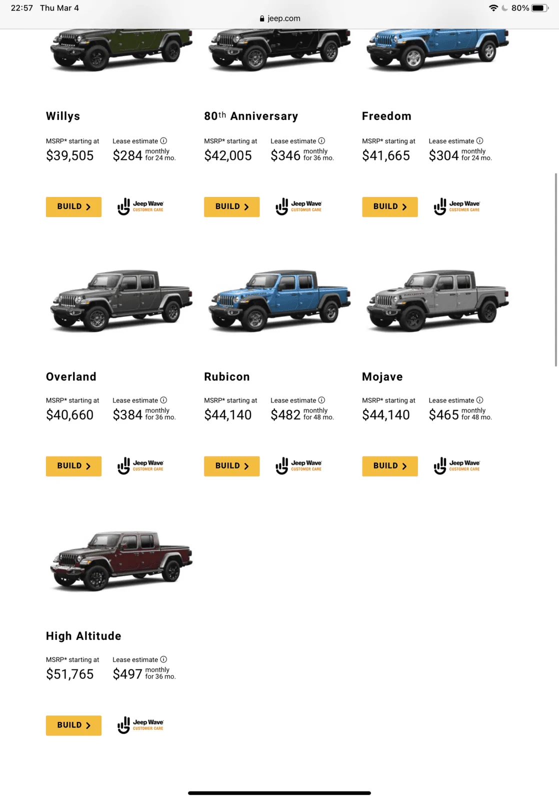 Jeep Gladiator 2021 Gladiator High Altitude Thoughts? 52007492-2DBF-4346-9FC6-A783A0715734