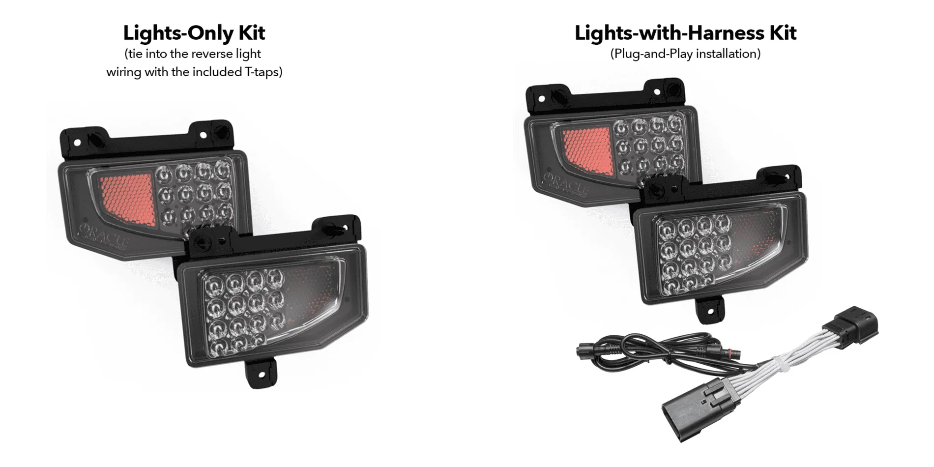 Jeep Gladiator Auxiliary LED Reverse Lights (Integrated Rear Bumper) jtoptions