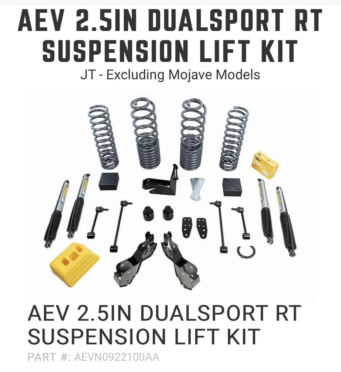 Jeep Gladiator Brand New AEV 2.5 Lift Complete Kit in the boxes No Wait 02C44A79-5570-4746-8C91-C99EBF14A69D_1_201_a