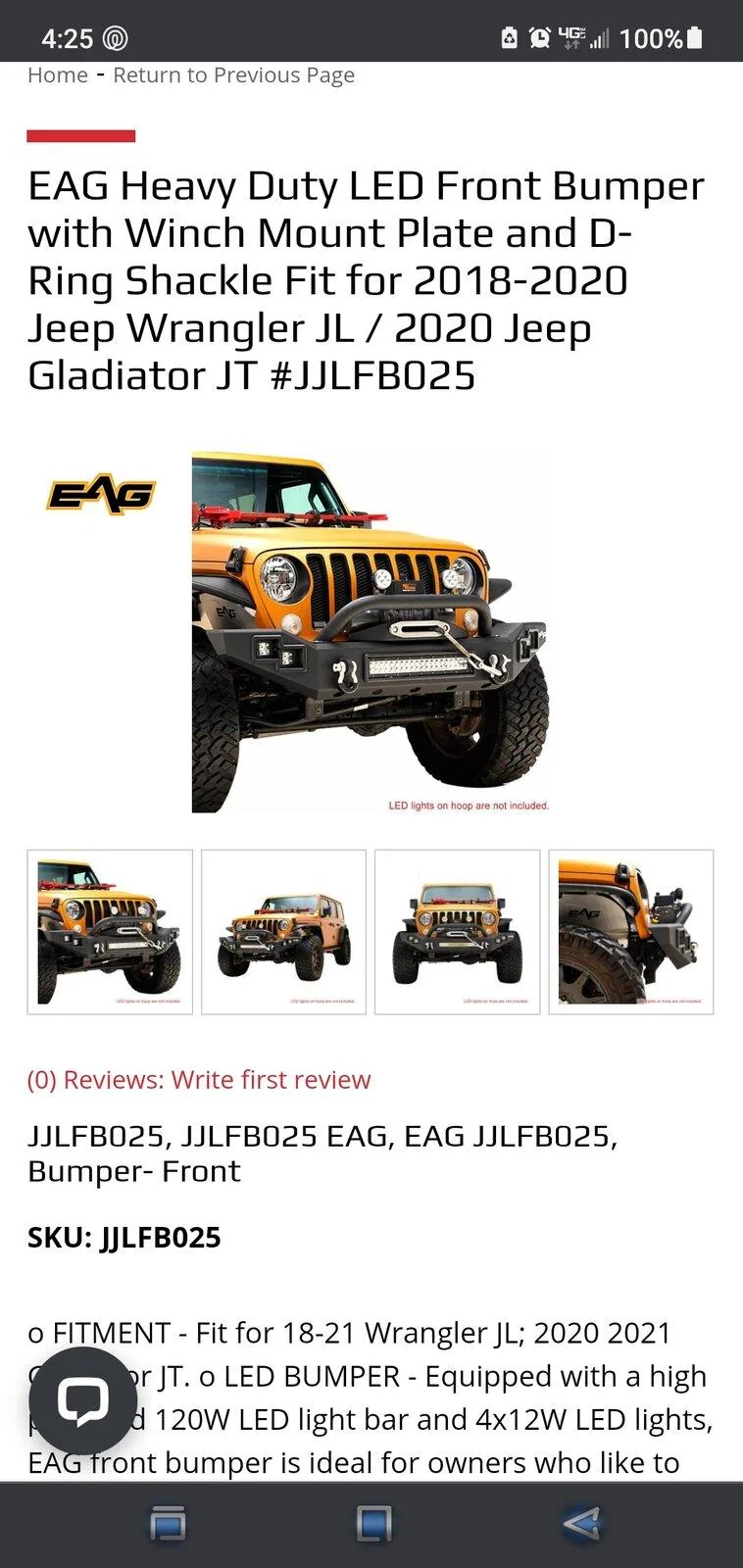 Jeep Gladiator EAG bumper with lightbar any good? Screenshot_20210308-042553_Chrom