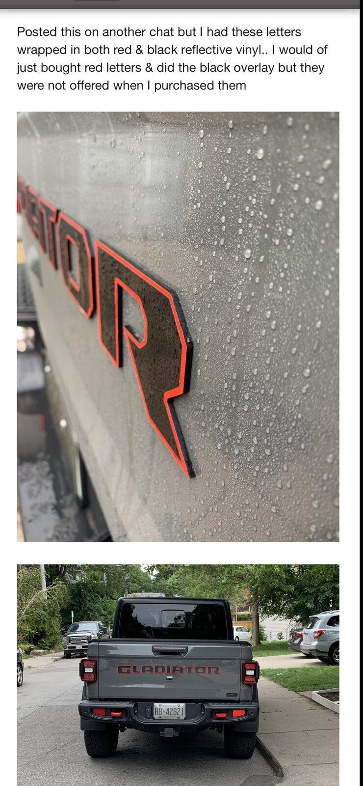 Jeep Gladiator The last Gladiator Tailgate Badge You Will Ever Need! 18D58937-486E-4779-B995-6C09830B18C1