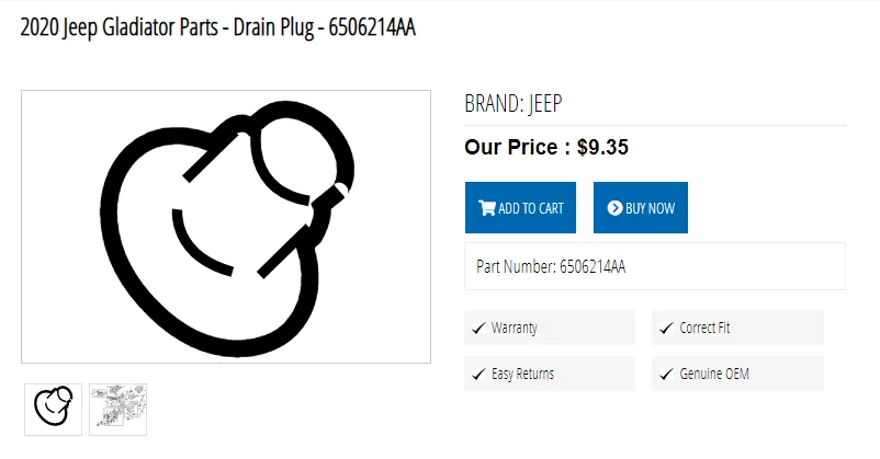 Jeep Gladiator First oil change question 1615301994585