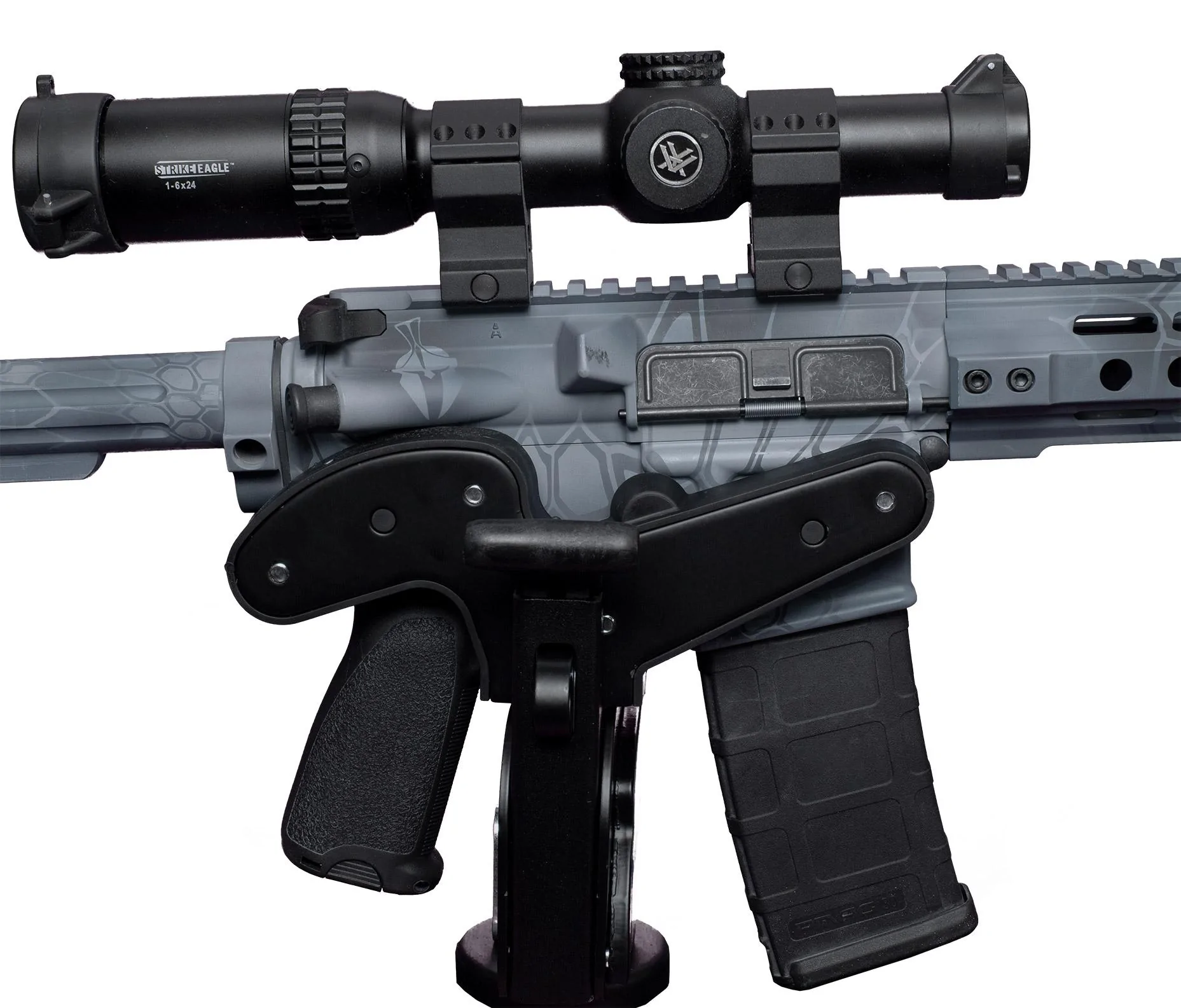 Jeep Gladiator Long gun secure rack ideas. blac-rac