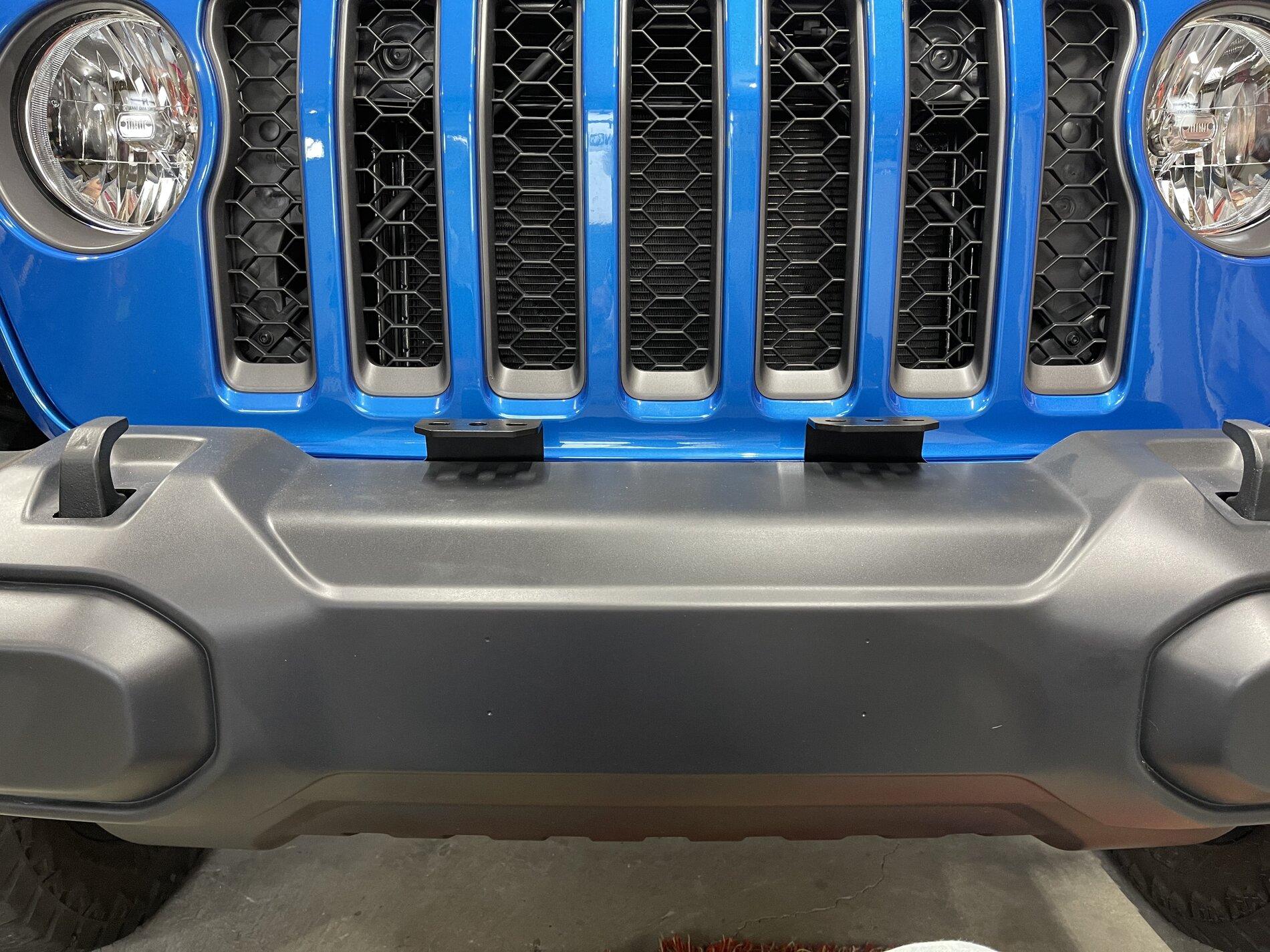 Jeep Gladiator Mopar aux light bracket for bumper and KC slimlite 921A2F02-D399-42CC-8AE0-17E641410CCD