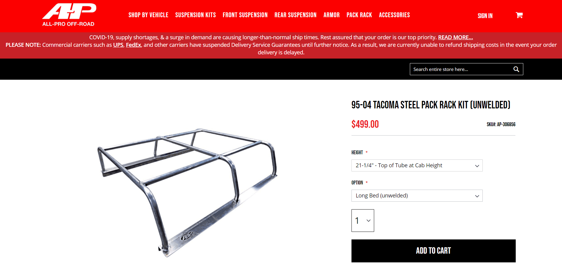 Jeep Gladiator Metal Tube Bed Racks - ideas and options 1615521750519