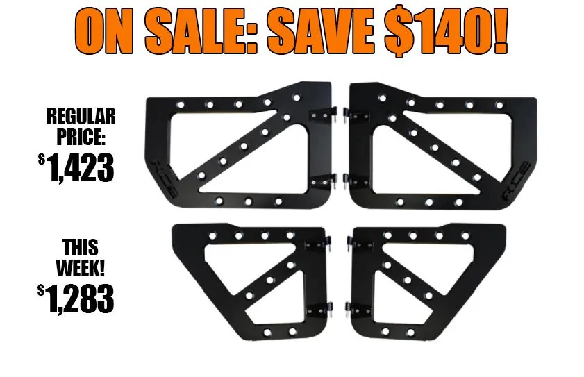 Jeep Gladiator ACE Trail Doors on Sale - Save $140! TrailDoors-140Off