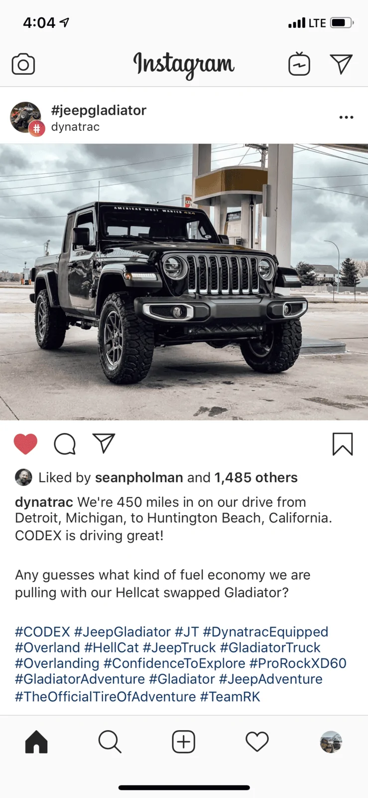 Jeep Gladiator Hellcat powered Gladiator build by Dynatrac 62456C23-FFEB-48BC-856A-2F6086EE2B0A