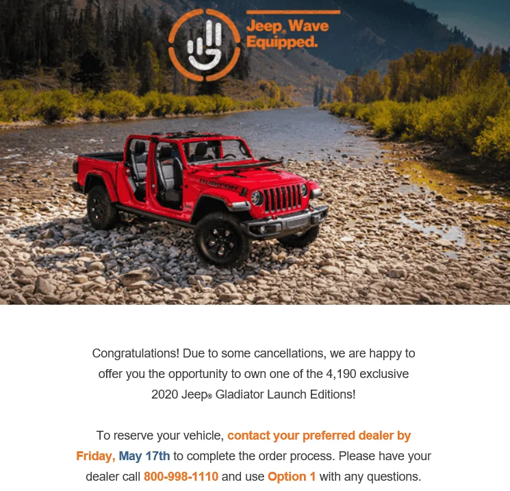 Jeep Gladiator You’re Off the Wait List - reserve your LE now 14EC41B7-1599-4BB6-8612-2FD8C8118F64