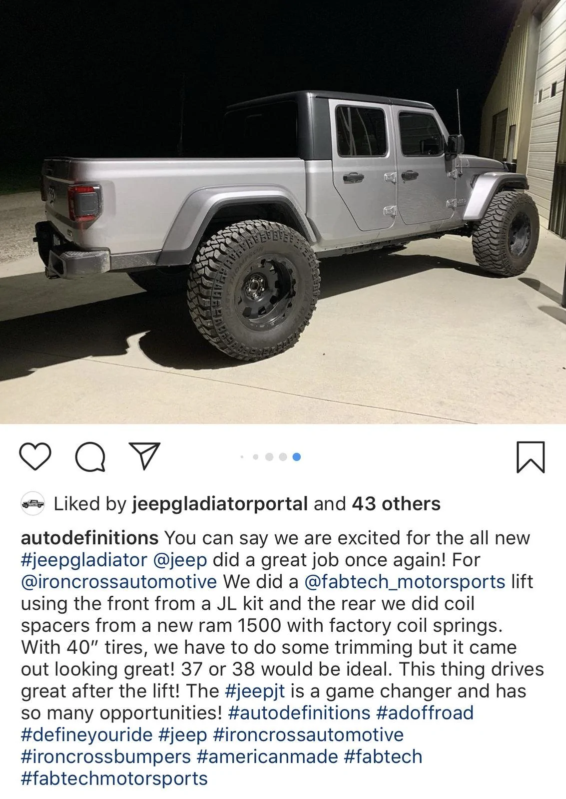 Jeep Gladiator Gladiators on Mopar 2" Lift Kit 0112E023-AD2C-481F-8757-7A43F540CCE6