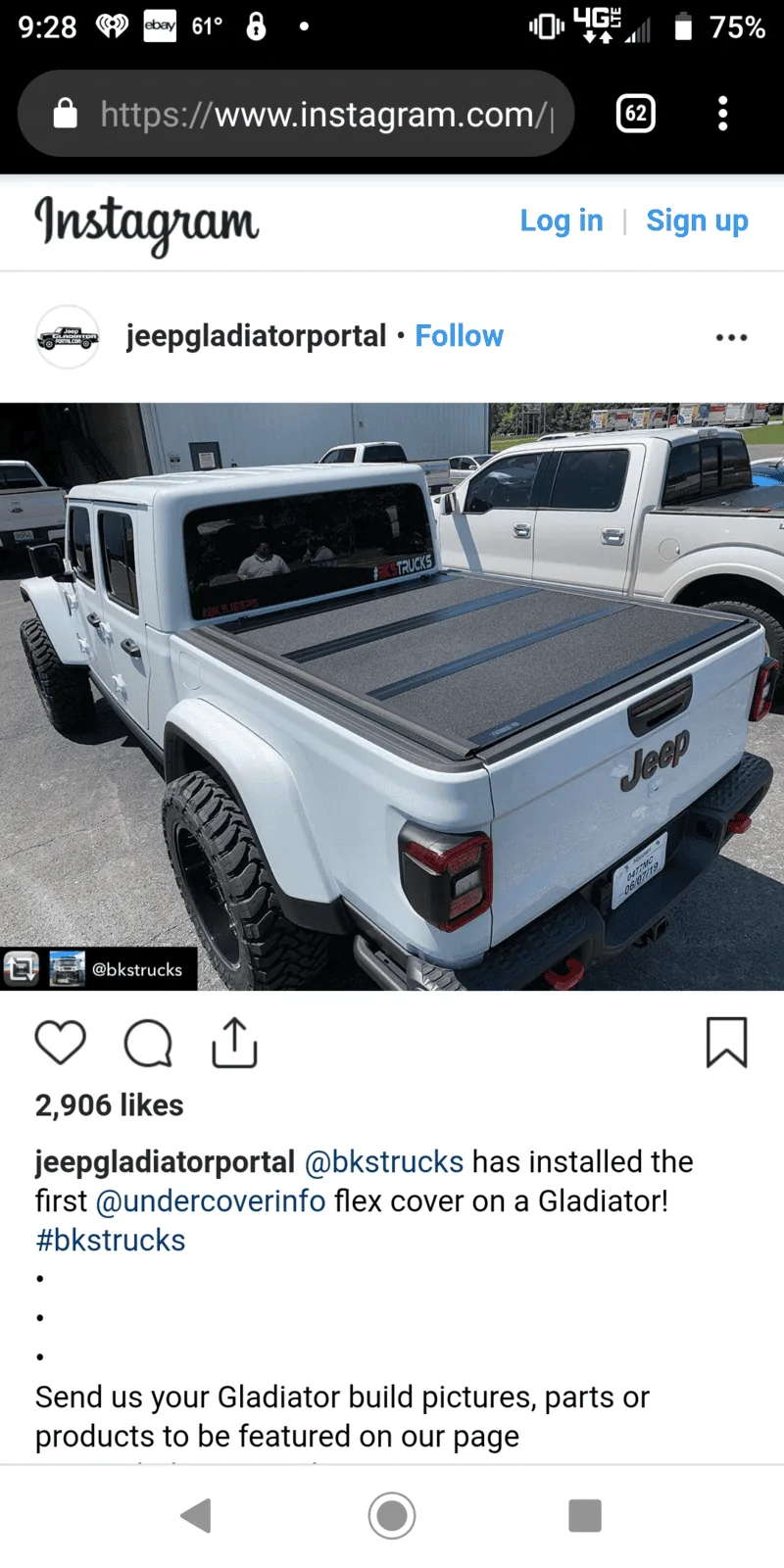 Jeep Gladiator Tops! Canopy / covers / toppers / racks possibilities for Gladiator - Show me! Screenshot_20190514-092841