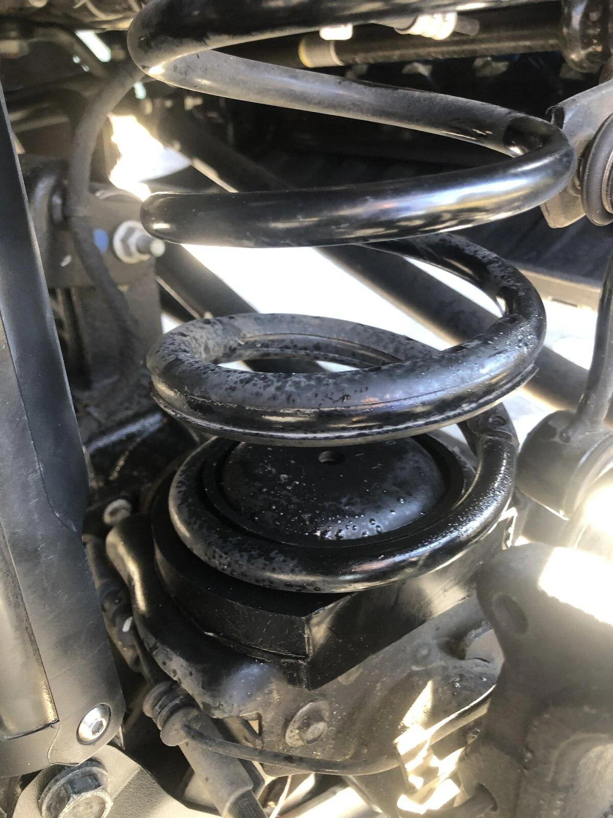 Jeep Gladiator RE shock extensions and Daystar spring correction pads F30877F3-F322-4027-9A19-065F741ACAEF