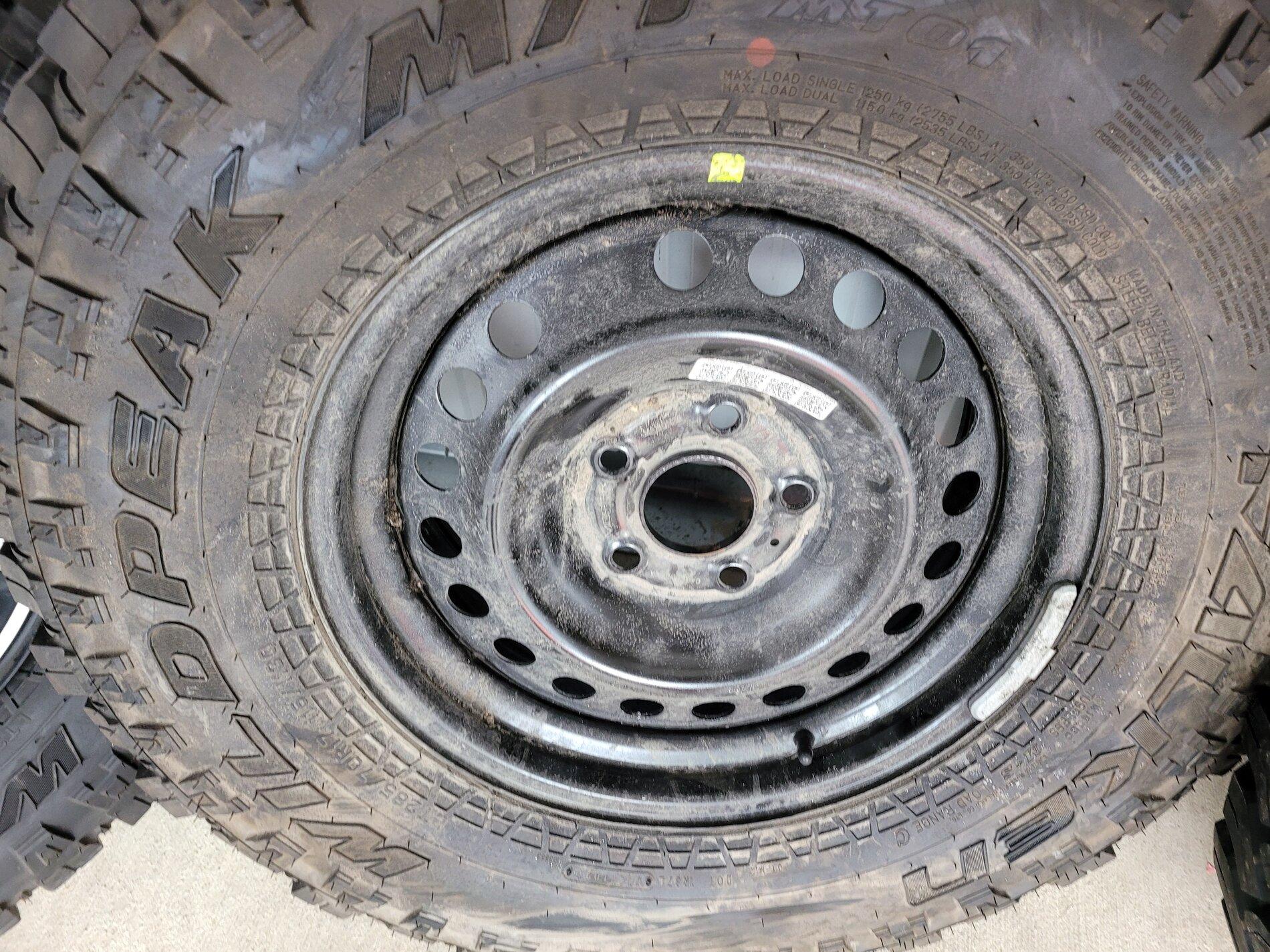Jeep Gladiator Jeep Mojave Polished  Wheels and MT Tires 20210315_155124