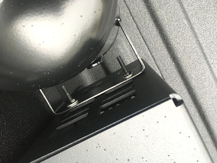 Jeep Gladiator Air Tank mounted on our new Bed Side Air Compressor Enclosure and Under Seat MOLLE Bin IMG_6724_sm